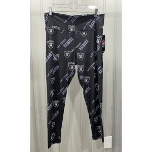 Las Vegas Raiders NFL All Over Print Leggings Womens Plus Size Black
